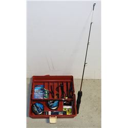 UGLY STICK FISHING ROD WITH TACKLE BOX AND TACKLE
