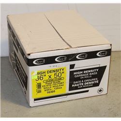 CASE OF 36" X 50" CLEAR FOOD GRADE GARBAGE BAGS