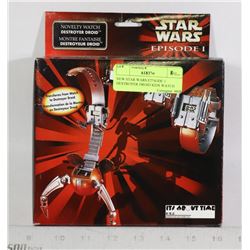 NEW STAR WARS EPISODE 1 DESTROYER DROID KIDS WATCH