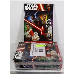 x30 STAR WARS NEW STICKER ALBUMS
