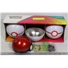 Image 1 : LOT OF 3 POKEBALLS WITH CARDS, DICE ETC.