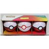 Image 1 : LOT OF 3 POKEBALLS WITH CARDS, DICE ETC.