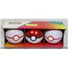 Image 1 : LOT OF 3 POKEBALLS WITH CARDS, DICE ETC.