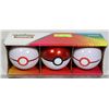 Image 1 : LOT OF 3 POKEBALLS WITH CARDS, DICE ETC.