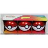Image 1 : LOT OF 3 POKEBALLS WITH CARDS, DICE ETC.
