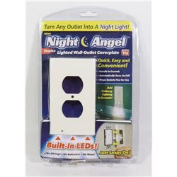 NEW NIGHT ANGEL LIGHTED WALL OUTLET COVER PLATE