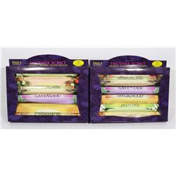 TWO 6 PACKS OF ASSORTED  INCENSE SCENT STICKS