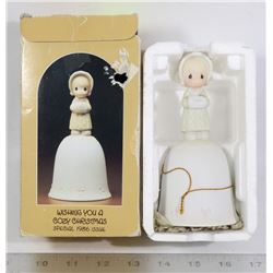 VINTAGE 1986 PRECIOUS MOMENTS XMAS BELL ORNAMENT