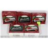 Image 1 : SET OF FIVE HALLMARK COLLECTIBLE TRAIN ORNAMENTS