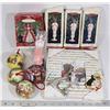 Image 1 : LOT OF XMAS ORNAMENTS, INCL HALLMARK BARBIES
