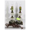 Image 1 : WORKING CRYSTAL ANTIQUE DUAL LAMPS