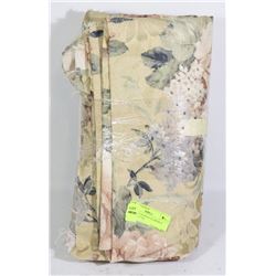 NEW BOLT OF BEIGE FLOWERED MATERIAL (7 M)