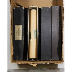 LOT OF EIGHT ANTIQUE PLAYER PIANO ROLLS (MASON +