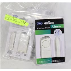 LOT OF FOUR NEW WINDOW/DOOR ALARMS