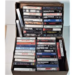 19)  LOT OF 49 MUSIC CASSETTES FROM THE 80'S