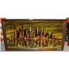 Image 1 : LARGE WOOD FRAMED PAINTING