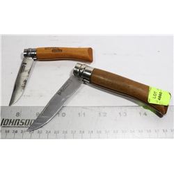 OPINEL FRANCE FOLDING KNIVES #7 AND #10