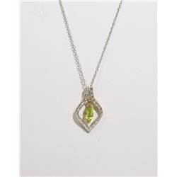 #100-PERIDOT NECKLACE & PENDANT