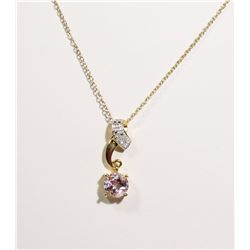 #140-AMETHYST NECKLACE/PENDANT