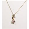 Image 1 : #140-AMETHYST NECKLACE/PENDANT