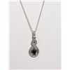 Image 1 : #125-BLUE SAPPHIRE NECKLACE/PENDANT