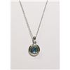 Image 1 : #96-BLUE TOPAZ NECKLACE & PENDANT