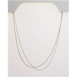 #147-STERLING SILVER NECKLACE (18") 2 pcs