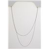 Image 1 : #132-STERLING SILVER NECKLACE (X2)18"