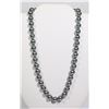 Image 1 : #11-GREY SEA SHELL PEARL NECKLACE 10mm/15"