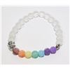 Image 1 : #194-7 CHAKRA YOGA BRACELET 8mm/7.5"
