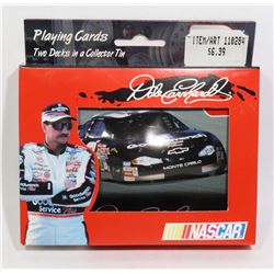 NASCAR 2 PACK CARD SET IN A TIN BOX DALE EARNHARDT