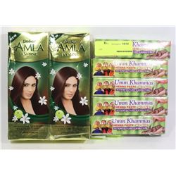 5 TUBES OF HENNA PASTE SOLD WITH TWO BOTTLES OF