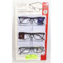 DESIGN OPTICS FOSTER GRANT READING GLASSES +1.25