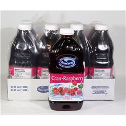 8 BOTTLES OF OCEAN SPRAY CRAN-RASPBERRY COCKTAIL