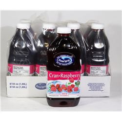 8 BOTTLES OF OCEAN SPRAY CRAN-RASPBERRY COCKTAIL