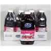 Image 1 : 8 BOTTLES OF OCEAN SPRAY CRAN-RASPBERRY COCKTAIL