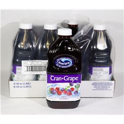 8 BOTTLES OF OCEAN SPRAY CRAN-GRAPE COCKTAIL