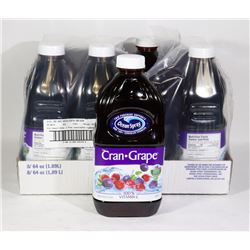8 BOTTLES OF OCEAN SPRAY CRAN-GRAPE COCKTAIL