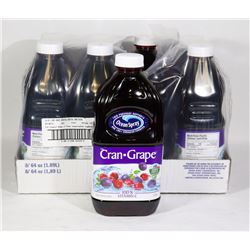 8 BOTTLES OF OCEAN SPRAY CRAN-GRAPE COCKTAIL
