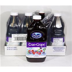 8 BOTTLES OF OCEAN SPRAY CRAN-GRAPE COCKTAIL
