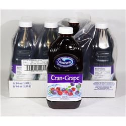 8 BOTTLES OF OCEAN SPRAY CRAN-GRAPE COCKTAIL