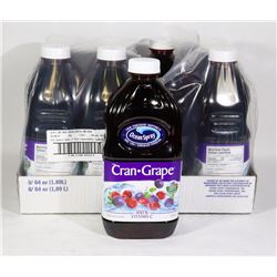 8 BOTTLES OF OCEAN SPRAY CRAN-GRAPE COCKTAIL