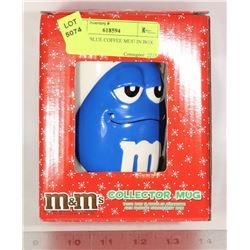 M & M'S BLUE COFFEE MUG IN BOX