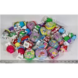 M & M'S 30 X MIXED TINS AND FIGURES AND MORE