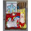 Image 1 : FLAT OF CHRISTMAS STOCKINGS AND OTHER DECORATIONS