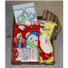 Image 1 : FLAT OF CHRISTMAS STOCKINGS AND OTHER DECORATIONS