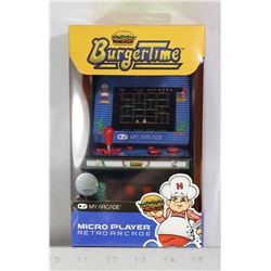 NEW MY ARCADE BURGER TIME MICRO GAME CABINET