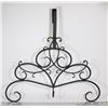 Image 1 : BLACK METAL DECORATIVE WREATH DOOR