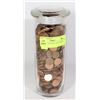 Image 1 : JAR WITH OVER 800 COLLECTIBLE PENNIES -