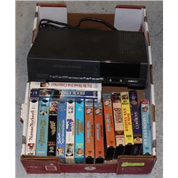 LARGE FLAT WITH SAMSUNG VHS PLAYER AND